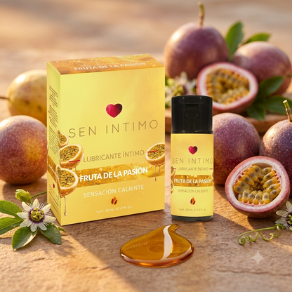 Lubricante Íntimo Caliente con Sabor a Maracuyá 30 ml – Sen Íntimo