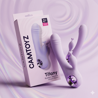 Vibrador Consolador Doble Estimulación Punto G y Cítoris Diseño Lujo Tifany