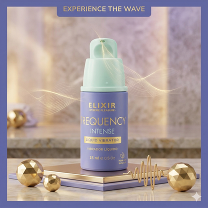 Vibrador Frequency Intense Elixir Lubricante intimo 15 ml 1 GOTA EN EL CLITORIS