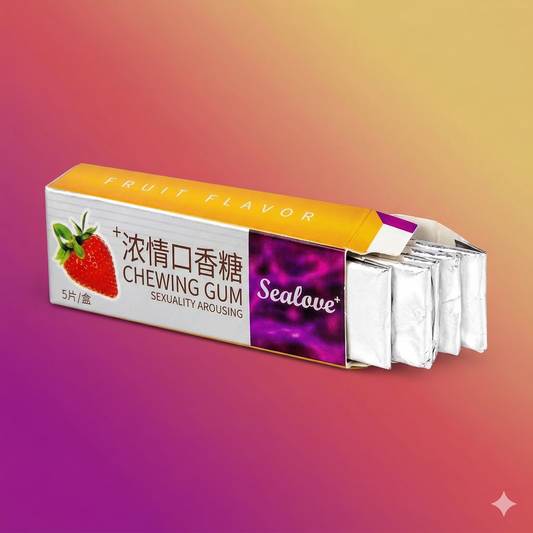 💗 Chicles Sex Love Estimulantes Femeninos | Goma de Mascar Multiorgásmica | 5 Unidades 💗