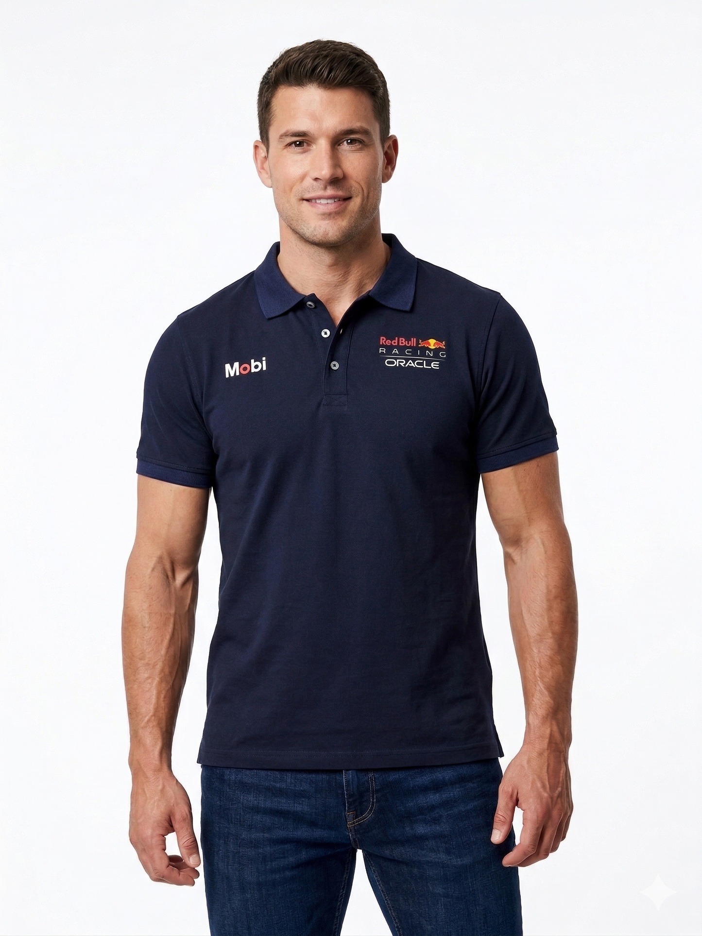 Camisa Polo Red Bull F1 Team | Azul Oscuro Elegance Fit