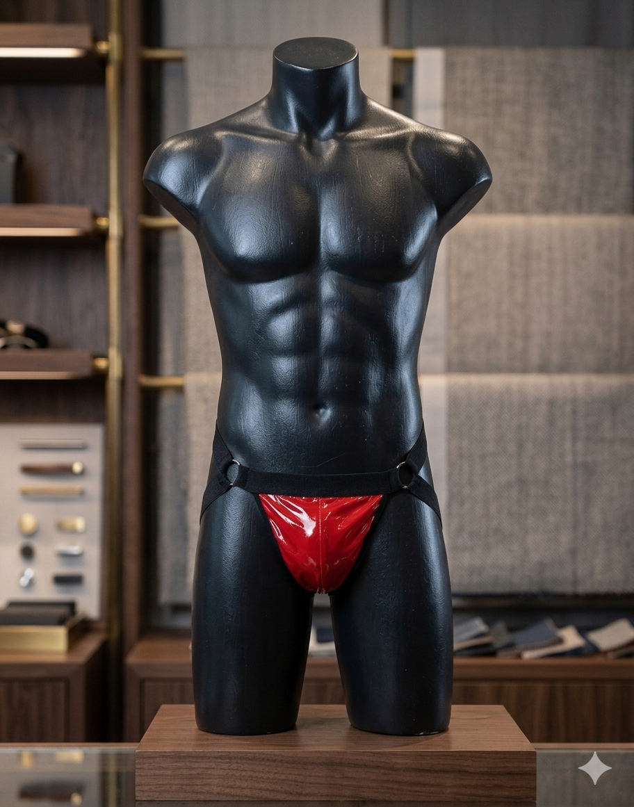 Suspensorio Negro y Rojo