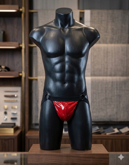 Suspensorio Negro y Rojo