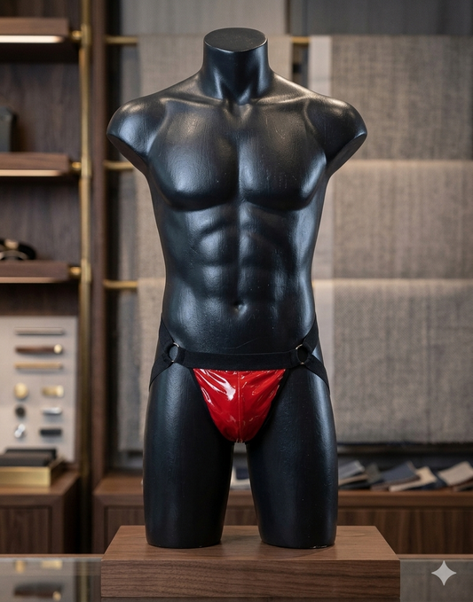 Suspensorio Negro y Rojo