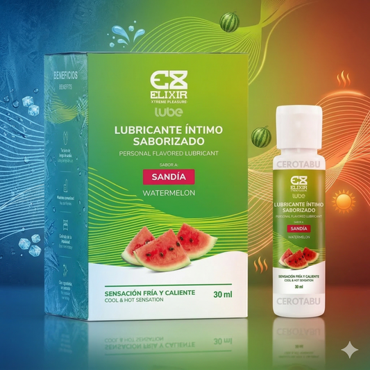 Lubricante Sandia Frio y Cliente Elixir de 30ml