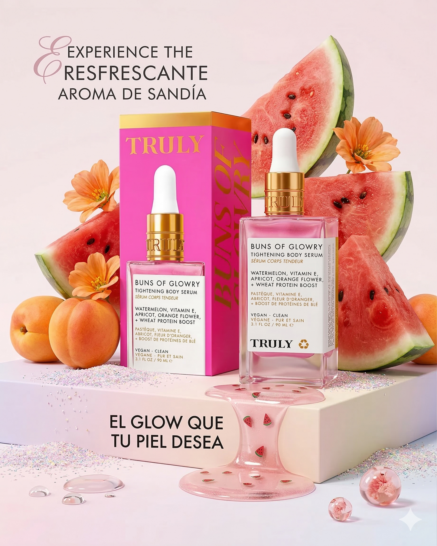 Aceite Post-Afeitado Soft Serve de Truly Sandia: Hidratación y Suavidad Irresistible (90ml)