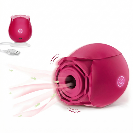 Rosa Lia: Un Abrazo de Placer para tu Clítoris y Pezones con Tecnología de Ondas de Presión | USB | Vibrador |Succionador de clítoris |