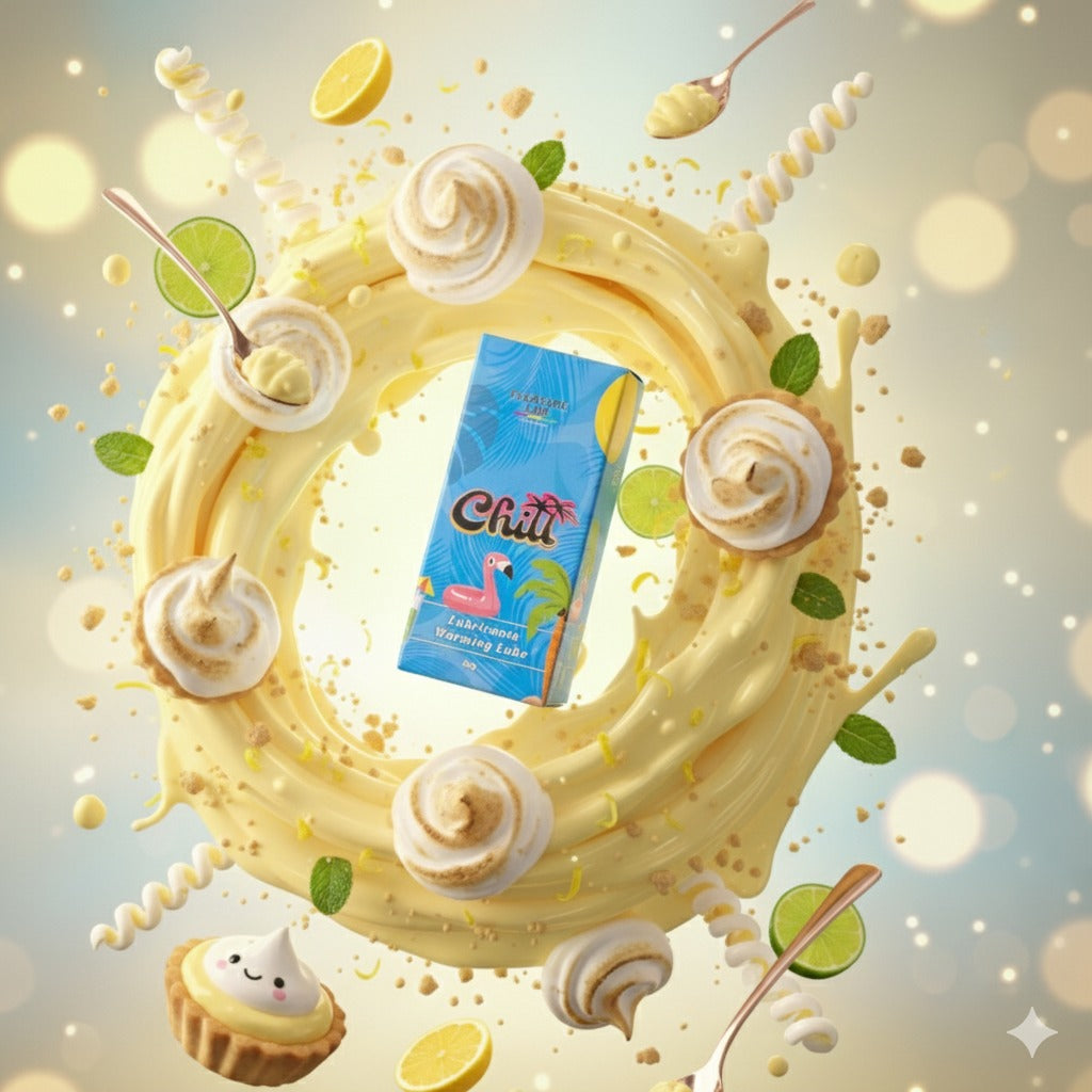 🍋 Lubricante íntimo caliente Sabor a Pastel de Limón 💛 30ml Chill Pleasure Lab