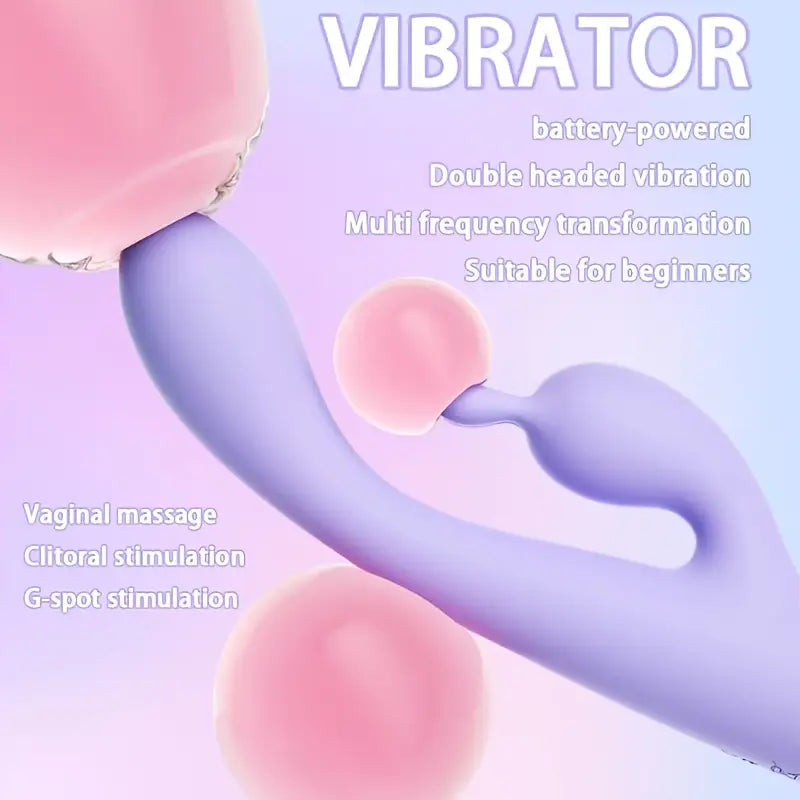 🌸 Vibrador Doble Clitorial y Punto G “Manila” 🌸 “Manila” Double Vibrator – Clitoral & G-Spot Stimulation