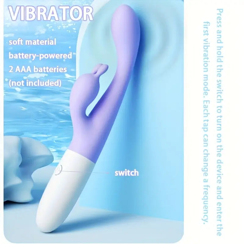 🌸 Vibrador Doble Clitorial y Punto G “Manila” 🌸 “Manila” Double Vibrator – Clitoral & G-Spot Stimulation