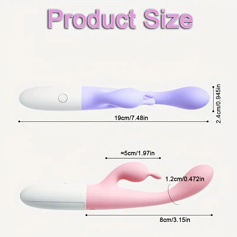 🌸 Vibrador Doble Clitorial y Punto G “Manila” 🌸 “Manila” Double Vibrator – Clitoral & G-Spot Stimulation