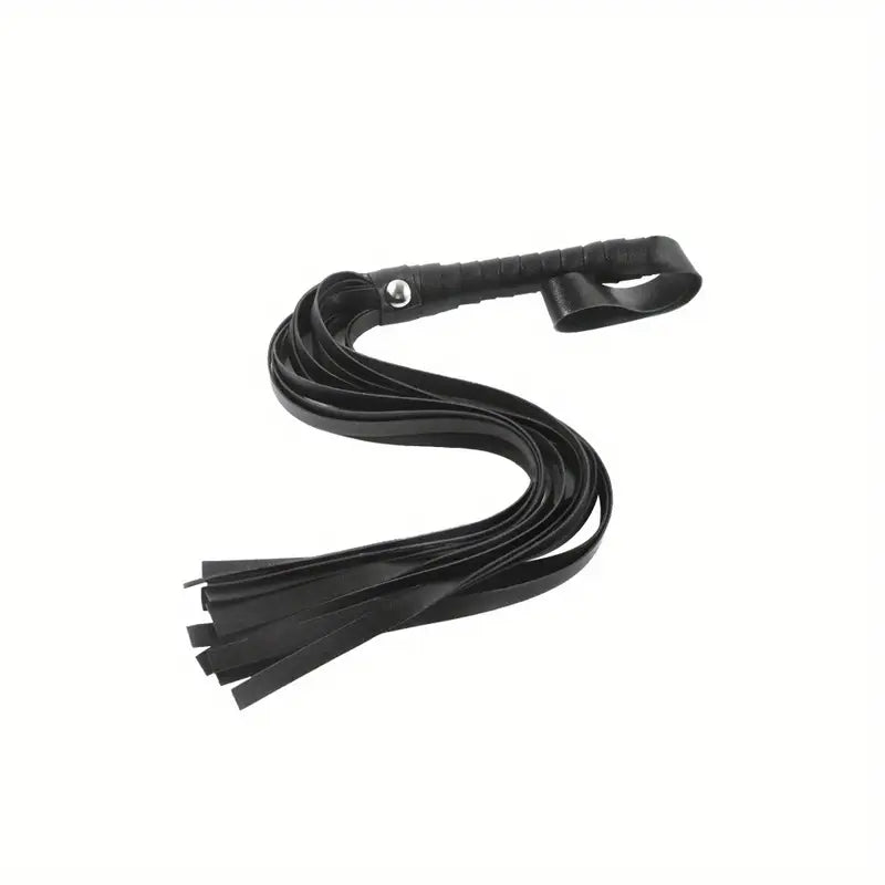 💋 Látigo Erótico de Cuero Suave – Juego de Dominación y Placer | Mango Revestido en Cuero | Flecos Soft Leather 💋 Soft Leather Whip – Sensual Bondage Play | Leather-Covered Handle | Flexible Falls