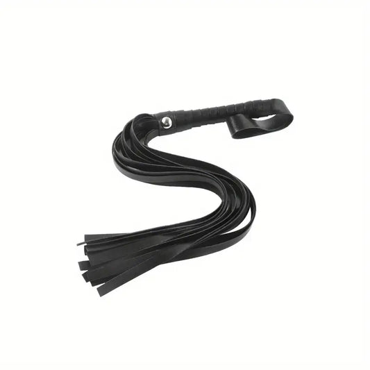 💋 Látigo Erótico de Cuero Suave – Juego de Dominación y Placer | Mango Revestido en Cuero | Flecos Soft Leather 💋 Soft Leather Whip – Sensual Bondage Play | Leather-Covered Handle | Flexible Falls