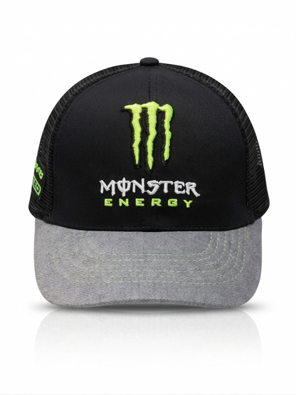 Gorra Monster Energy "Tactical Green" – Visera en Fleece Premium y Malla Transpirable – Edición Deportiva