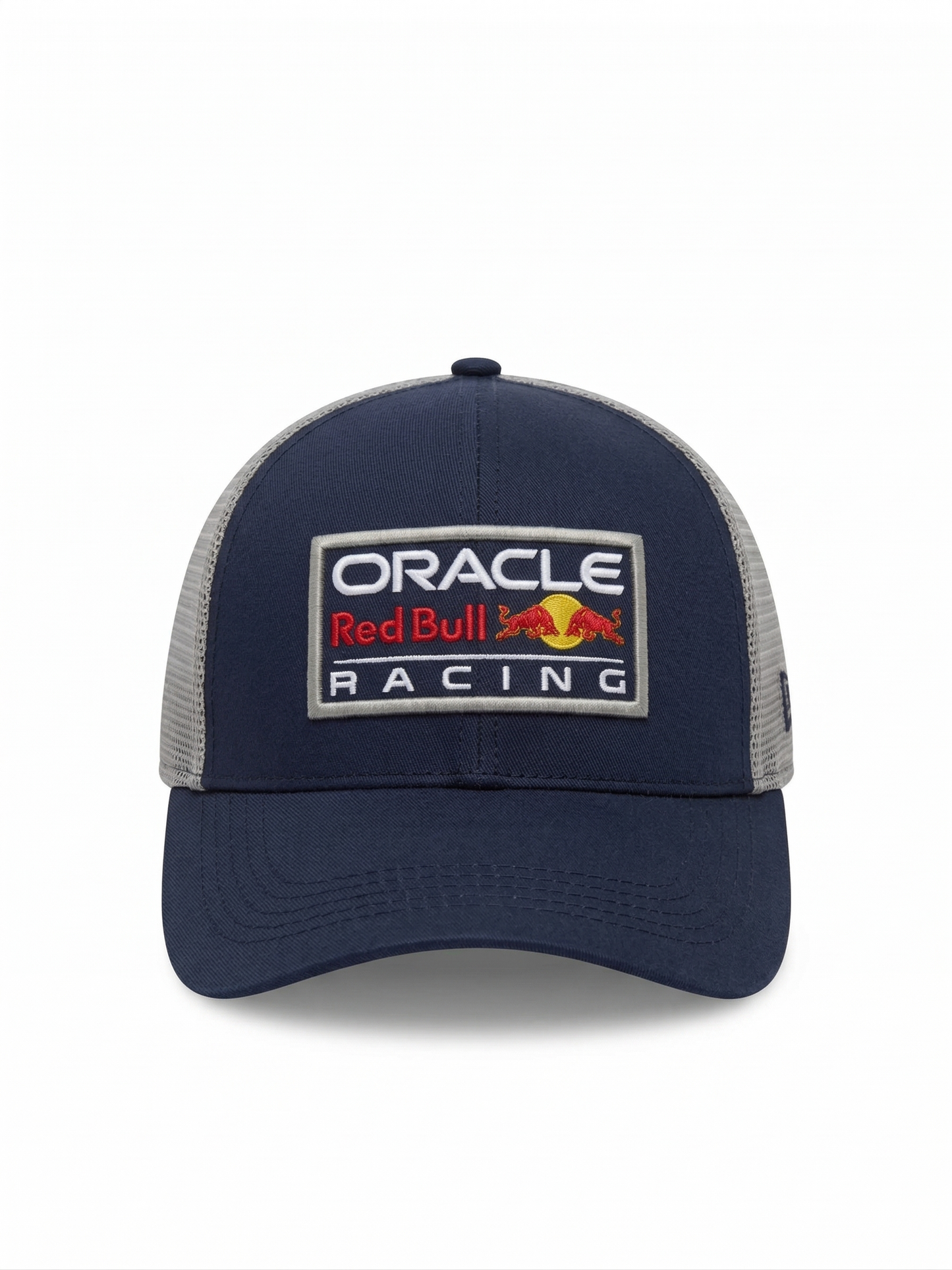 Gorra Oracle Red Bull Racing – Navy & Technical Grey – Edición Especial con Patrocinadores Oficiales