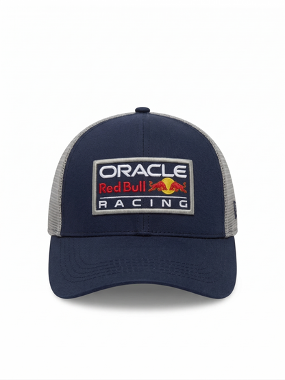 Gorra Oracle Red Bull Racing – Navy & Technical Grey – Edición Especial con Patrocinadores Oficiales