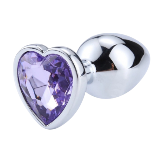 💋 Plug de Acero con Joya Talla S | Acero Inoxidable | Forma Redonda con Joya Nácar 💋 Stainless Steel Jewel Plug Size S | Round Shape with Pearl Gem | Elegant & Sensual Design