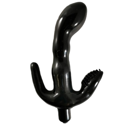 💋 Terminator – Vibrador de Próstata | Estimulador Masculino Curvado | Silicona Médica | 15 cm - 💋 Terminator – Prostate Vibrator | Curved Male Stimulator | Body-Safe Silicone | 15 cm