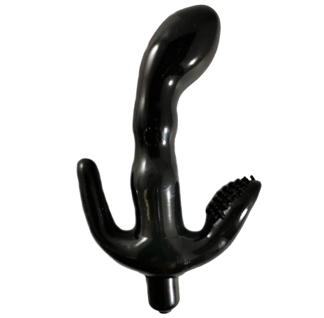 💋 Terminator – Vibrador de Próstata | Estimulador Masculino Curvado | Silicona Médica | 15 cm - 💋 Terminator – Prostate Vibrator | Curved Male Stimulator | Body-Safe Silicone | 15 cm