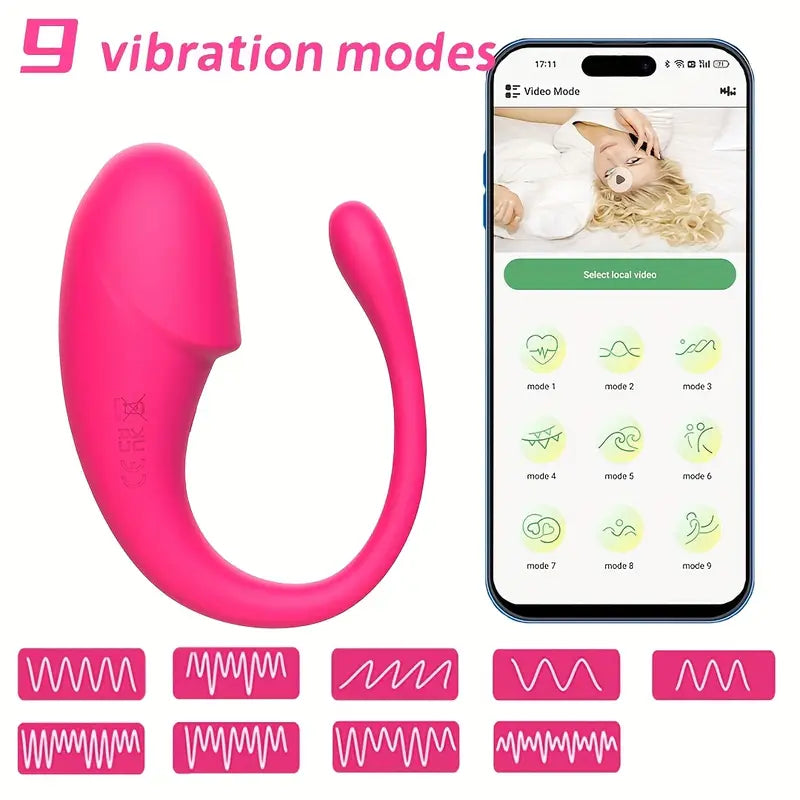 💜 Huevo Vibrador Komodo Bluetooth – Estimulador Punto G, Clítoris y Próstata💜 Komodo Bluetooth Egg Vibrator – G-Spot, Clitoral & Prostate Stimulator