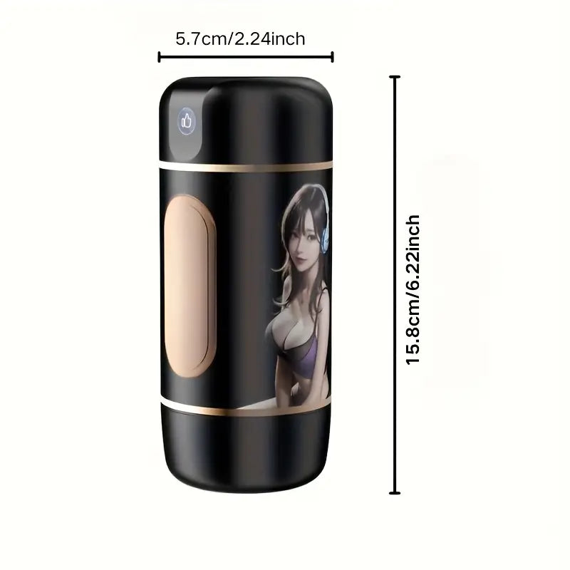 🔥 Masturbador en Taza Negro para Hombre 🔥 Black Cup Male Masturbator