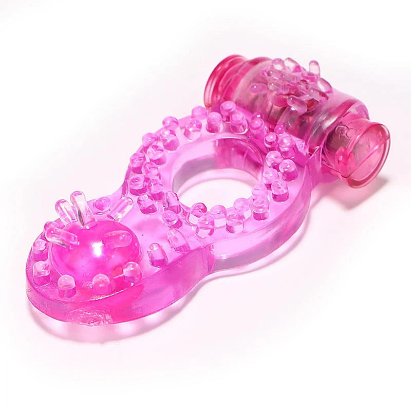 💍✨ Vibrating Ring with Stimulating Bead | Super Soft Material | Batteries Included 💍✨ 