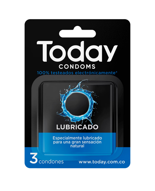 🖤 Condones Today x3 Unidades Lubricado Azul Preservativos | Protección y Placer con Confianza 🖤 Today Condoms x3 Pack | Protection & Pleasure You Can Trust