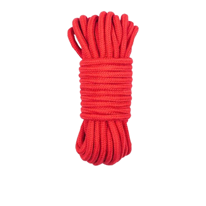 🧶 Cuerda Roja de Amarre Sado 10 m | Bondage de Cabuya Suave y Resistente 🧶 Red Bondage Rope 10 m | Soft & Strong Hemp Rope