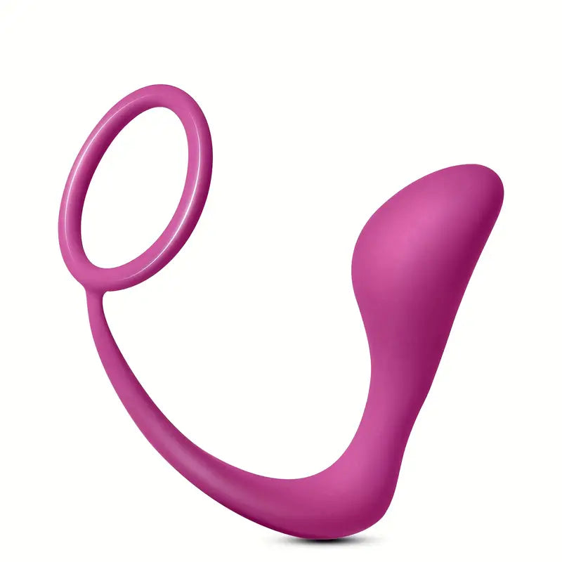 💗 Anillo de Bloqueo para Pene con Masajeador de Próstata | Color Rosa 💗 Cock Ring with Prostate Massager | Pink