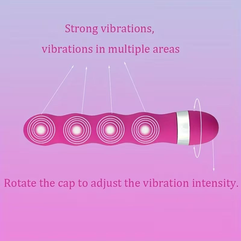 💜 Albert – Vibrador Dildo Morado | Anal y Vaginal | 4 Bolas | 18.5 cm | Velocidad Ajustable