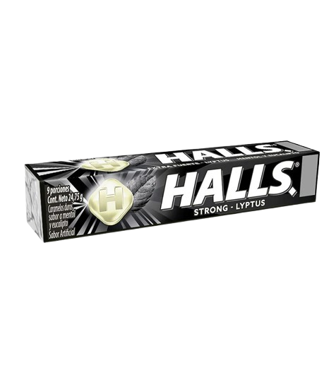 Halls Negro Strong Lyptus Barra