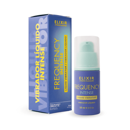 Vibrador Frequency Intense Elixir Lubricante intimo 15 ml 1 GOTA EN EL CLITORIS