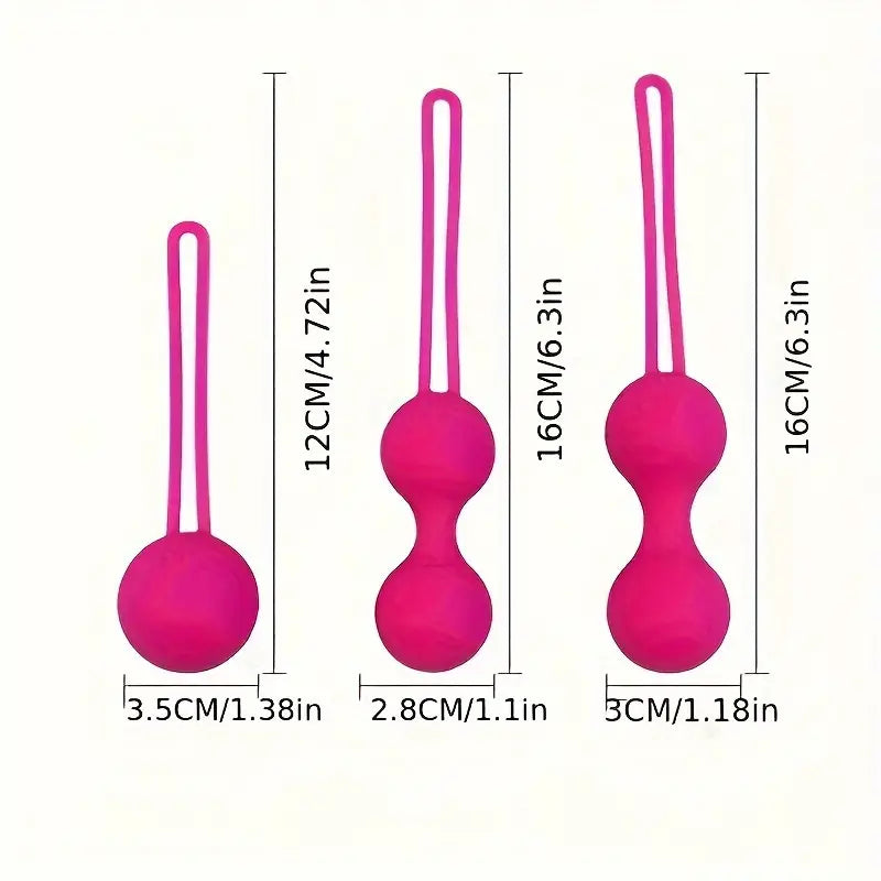 🌸 Bola Kegel Vaginal de Silicona – Fortalece, Estimula y Aumenta el Placer | 12 cm x 3.5 cm | Textura Suave y Lavable🌸 Kegel Vaginal Ball – Strengthen, Stimulate & Enhance Pleasure | 12 cm x 3.5 cm | Soft Silicone, Hand Washable