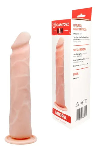 💋 Dildo Midra – Dildo Realista de Silicona Médica | 24.7 cm x 4.7 cm | Sensación Natural y Suave 💋 Dildo Midra – Realistic Medical-Grade Silicone Dildo | 24.7 cm x 4.7 cm | Natural & Soft Feel