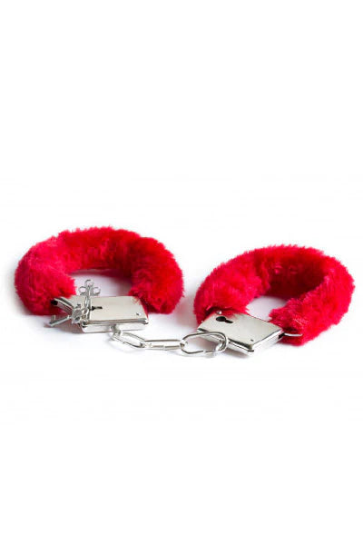💋 Esposas Metálicas con Peluche – Control y Suavidad en un Solo Placer | Con Llaves Incluidas | Ajustables 💋 Furry Metal Handcuffs – Control & Comfort in One | Includes Keys | Adjustable