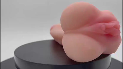 💋 Masturbador 2 en 1 | Masturbador + Funda Extensora | Silicona Médica | 17.5 cm x 4 cm 💋 2-in-1 Masturbator | Stroker + Extender Sleeve | Medical-Grade Silicone | 17.5 cm x 4 cm