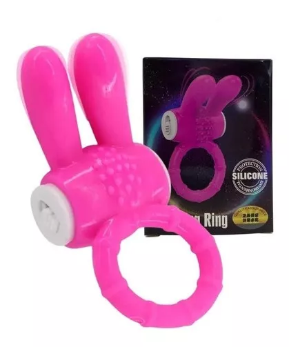 Anillo Rabbit Vibrador | Anillo para Pene con Vibración | Estimulación de Testículos, Clítoris y Punto P | Pilas Incluidas