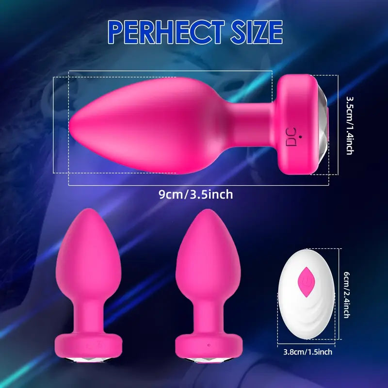 🍑 Plug Anal Vibrador César – 10 Frecuencias | Control Remoto | Textura Smooth | Motor HighTech | Silencioso y Discreto - 🍑 César Vibrating Anal Plug – 10 Vibration Modes | Remote Control | Smooth Texture | HighTech Motor | Quiet & Discreet
