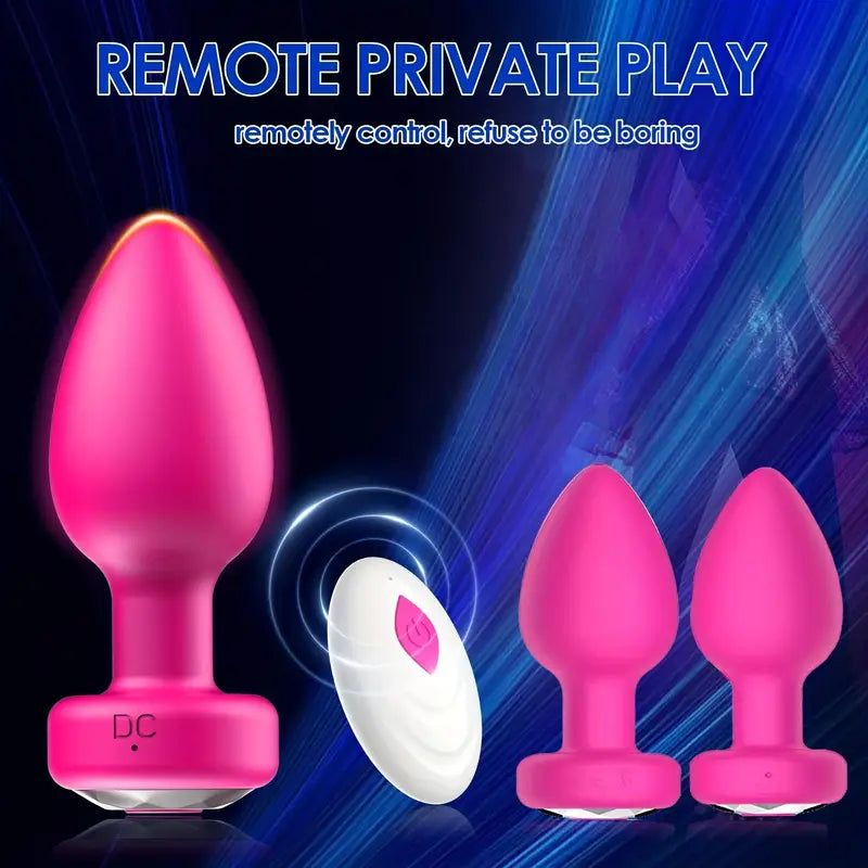 🍑 Plug Anal Vibrador César – 10 Frecuencias | Control Remoto | Textura Smooth | Motor HighTech | Silencioso y Discreto - 🍑 César Vibrating Anal Plug – 10 Vibration Modes | Remote Control | Smooth Texture | HighTech Motor | Quiet & Discreet