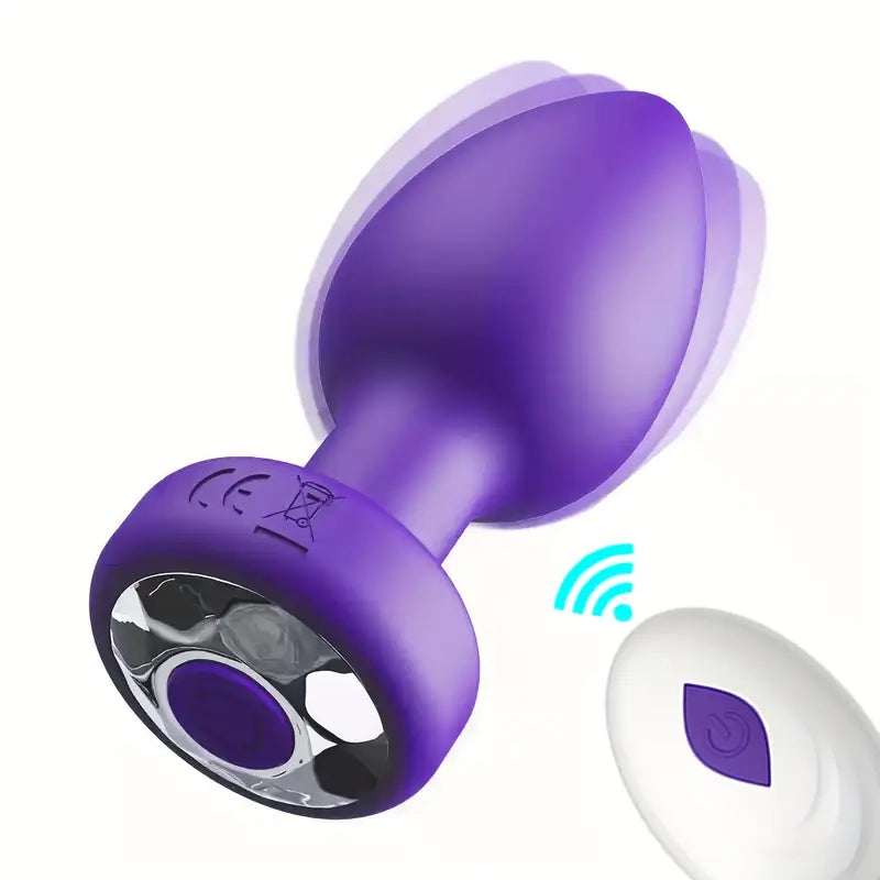 🍑 Plug Anal Vibrador César – 10 Frecuencias | Control Remoto | Textura Smooth | Motor HighTech | Silencioso y Discreto - 🍑 César Vibrating Anal Plug – 10 Vibration Modes | Remote Control | Smooth Texture | HighTech Motor | Quiet & Discreet